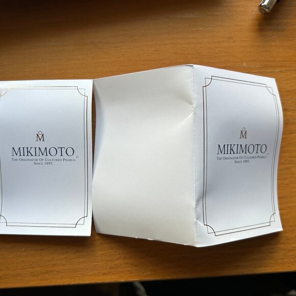 Mikimoto 18K Yellow Gold & 5MM White Cultured Pearl Stud Earrings - Picture 6 of 6